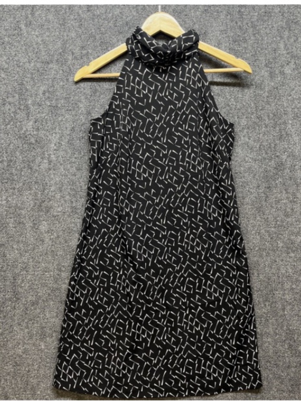 Banana Republic One Shoulder Black and White Dress